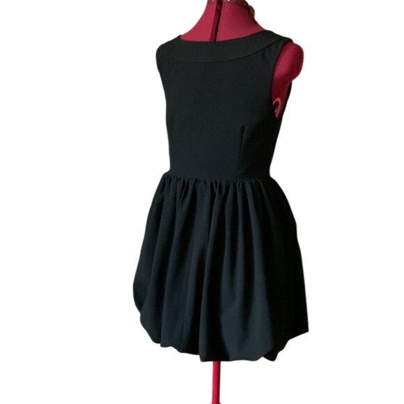 LUNA - Little black dress - Bubble skirt buttons details on strap - Medium - Picture 3 of 10